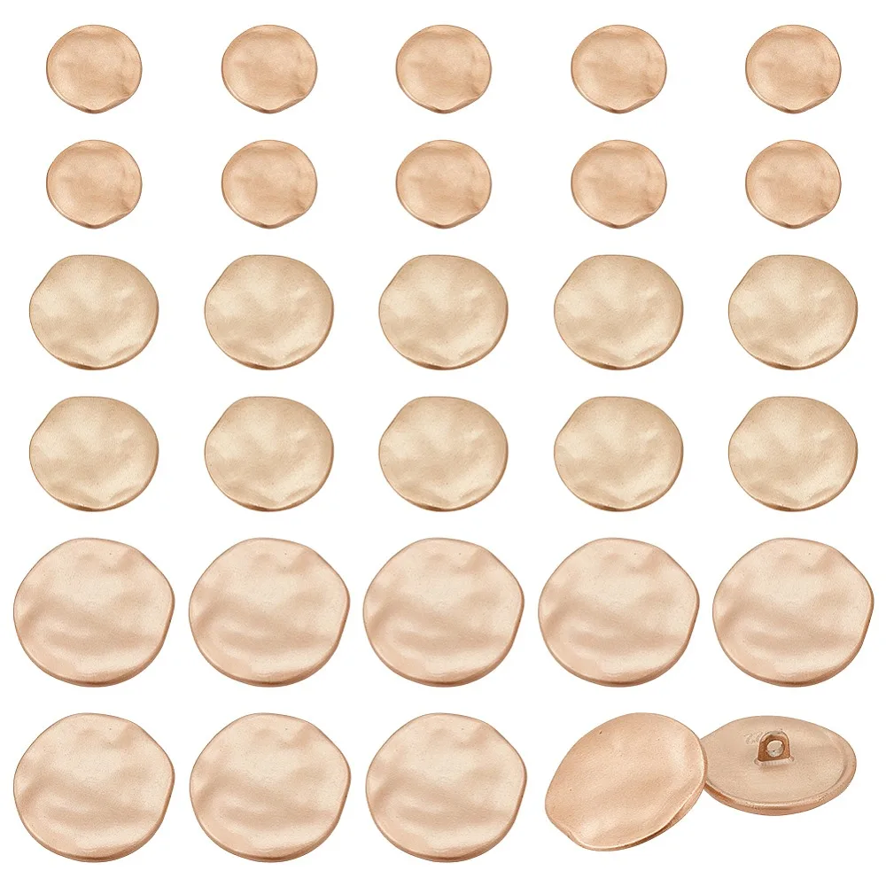30Pcs 3 Styles 1-Hole Alloy Shank Button Flat Round Matte Gold Color 18.5~31x6.5~7mm Hole: 2~2.8mm 10pcs/style
30Pcs 3 Styles 1-Hole Alloy Shank Button Flat Round Matte Gold Color 18.5~31x6.5~7mm Hole: 2~2.8mm 10pcs/style