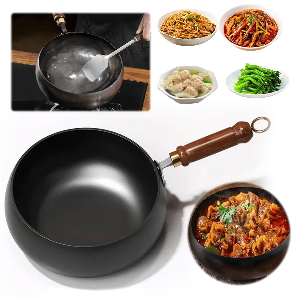 Belly Shape Non-Stick Cooking Pan Anti Scald Handle Flat Frying Pot Multifunctional Soup Pot 9.4 Inch for Gas Stove Induction
Belly Shape Non-Stick Cooking Pan Anti Scald Handle Flat Frying Pot Multifunctional Soup Pot 9.4 Inch for Gas Stove Induction