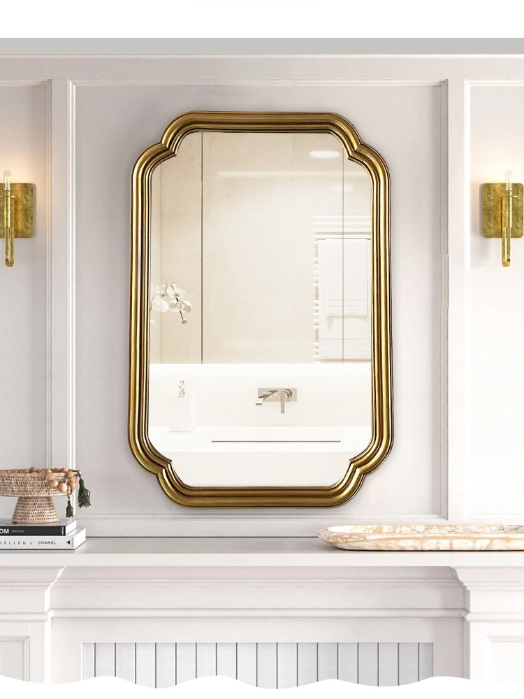 Европейско-американское настенное зеркало для ванной комнаты Современное простое зеркало для ванной комнаты Зеркало для мытья Ретро-комод Декоративное
Европейско-американское настенное зеркало для ванной комнаты Современное простое зеркало для ванной комнаты Зеркало для мытья Ретро-комод Декоративное