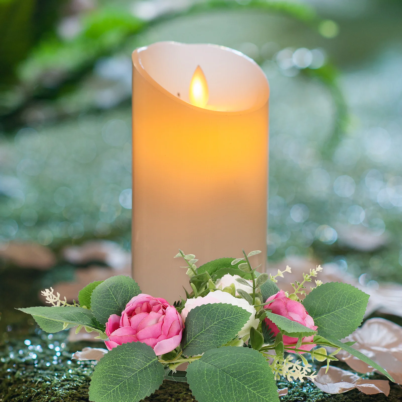 2Pcs Floral Rings Artificial Silk Peony Wreath Spring Flower Table Decoration Centerpiece Garland for Wedding Party
2Pcs Floral Rings Artificial Silk Peony Wreath Spring Flower Table Decoration Centerpiece Garland for Wedding Party