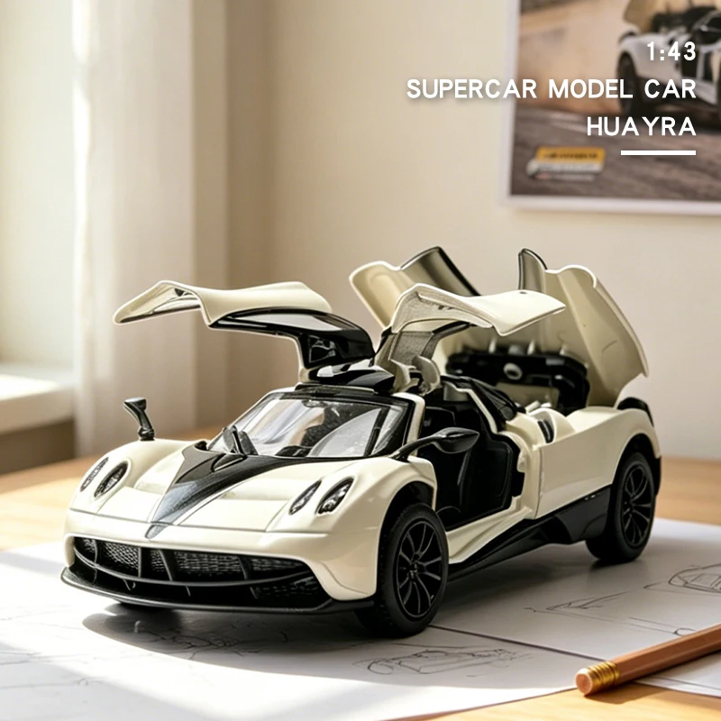 1:43 Alloy 3 Doors Open HUAYRA Die Cast Model Race Car Toy with Pullback Action Model Car for Collection and Ornament Gift
1:43 Alloy 3 Doors Open HUAYRA Die Cast Model Race Car Toy with Pullback Action Model Car for Collection and Ornament Gift