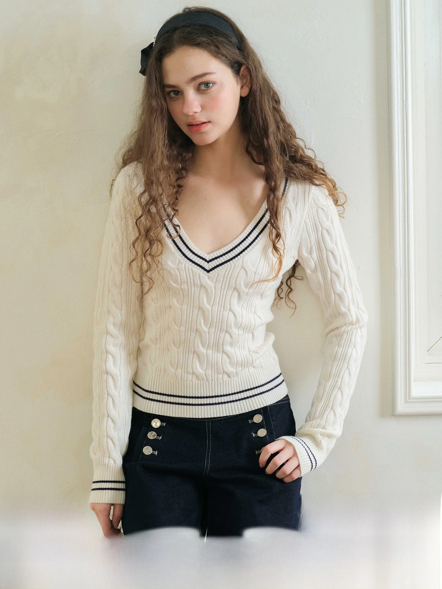 Slim Fit V-Ne Knitted Sweater Women's Long Sve Cable Knit Retro Sle Faionable plus Size Casual Wear Daily Look
Slim Fit V-Ne Knitted Sweater Women's Long Sve Cable Knit Retro Sle Faionable plus Size Casual Wear Daily Look