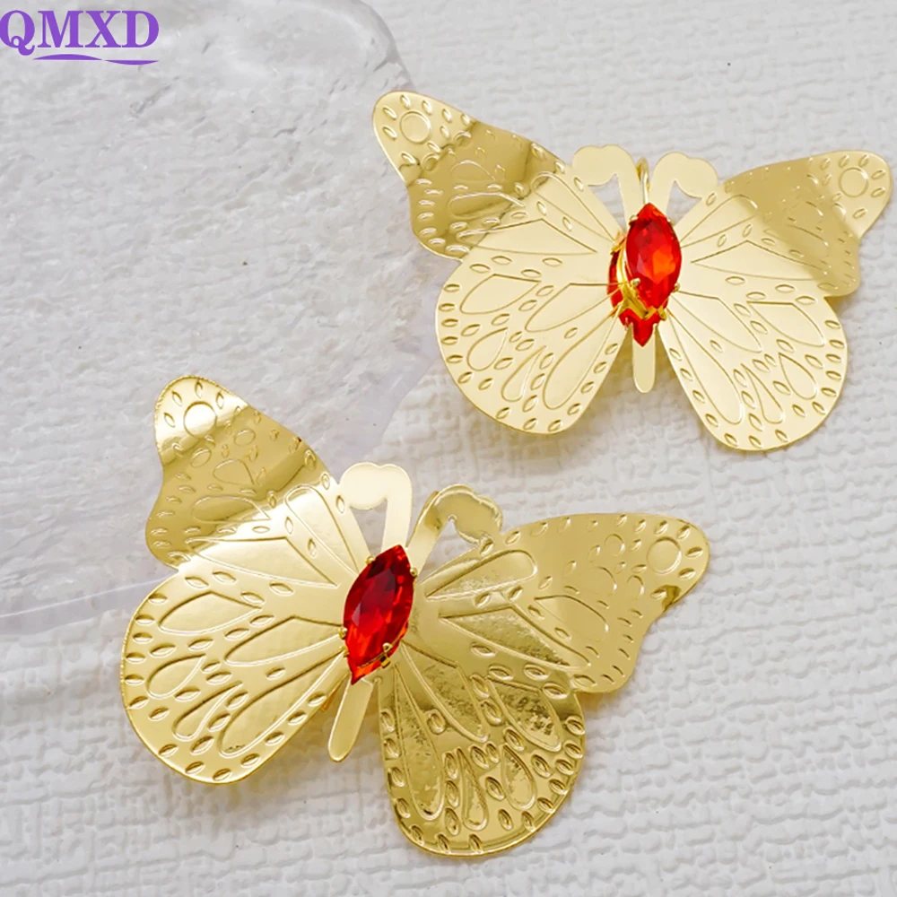 Fashion Bohemia Dubai Gold Color Crystal Butterfly Earrings For Women Copper Statement Drop Earings Jewelry Accessory Daily Wear
Fashion Bohemia Dubai Gold Color Crystal Butterfly Earrings For Women Copper Statement Drop Earings Jewelry Accessory Daily Wear