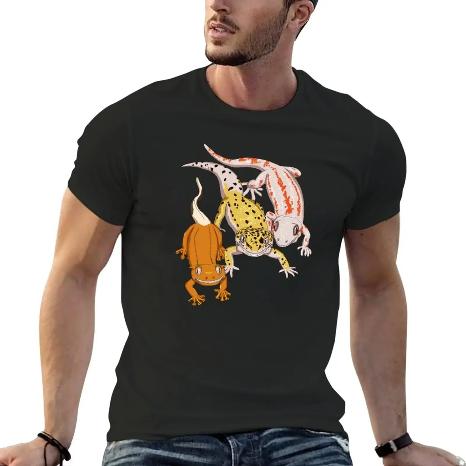 Crested Gecko and Gargoyle Gecko and Leopard Gecko T-Shirt anime t shirts graphic shirts mens clothing
Crested Gecko and Gargoyle Gecko and Leopard Gecko T-Shirt anime t shirts graphic shirts mens clothing