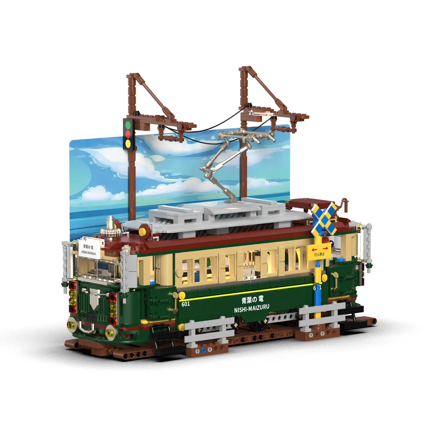 1953pcs H1018 Vintage Japanese Electric Train Building Blocks Set Nostalgic Model Kit MOC Toy for Collectors And Hobbyists
1953pcs H1018 Vintage Japanese Electric Train Building Blocks Set Nostalgic Model Kit MOC Toy for Collectors And Hobbyists