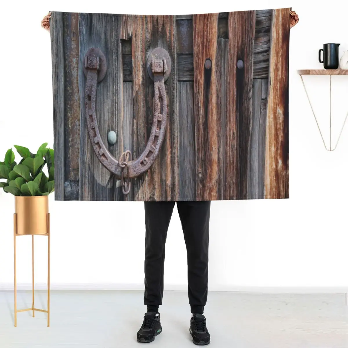 distressed barn wood rustic equestrian horseshoe Throw Blanket Warm Napping Blanket for Office Couch Bed
distressed barn wood rustic equestrian horseshoe Throw Blanket Warm Napping Blanket for Office Couch Bed