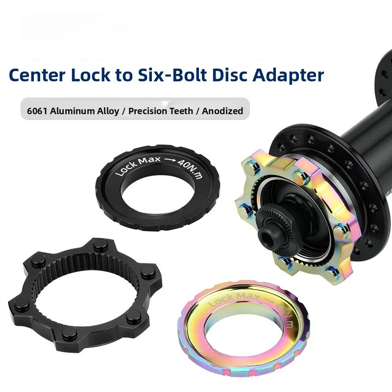 1pcs Centerlock Bike Hub To 6 Bolt Brake Disc Hub Adapter Converter For MTB Road Cycling Wheel With Lock Ring Installation Parts
1pcs Centerlock Bike Hub To 6 Bolt Brake Disc Hub Adapter Converter For MTB Road Cycling Wheel With Lock Ring Installation Parts