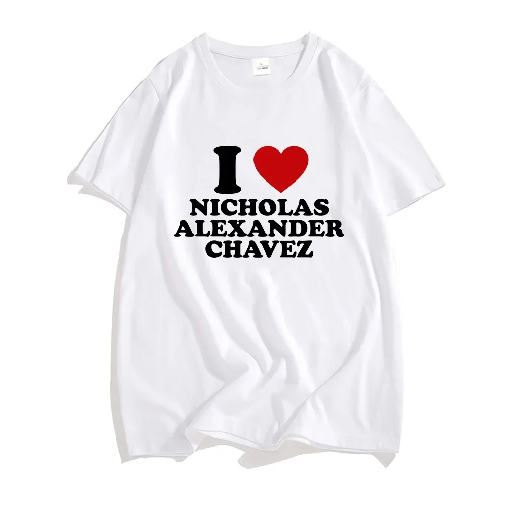Heart I Love Nicholas Chavez T-shirt Movie The Menendez Brothers Tshirts Short Sleeve Summer Cotton Tee-shirt Men/Women Tees Top
Heart I Love Nicholas Chavez T-shirt Movie The Menendez Brothers Tshirts Short Sleeve Summer Cotton Tee-shirt Men/Women Tees Top