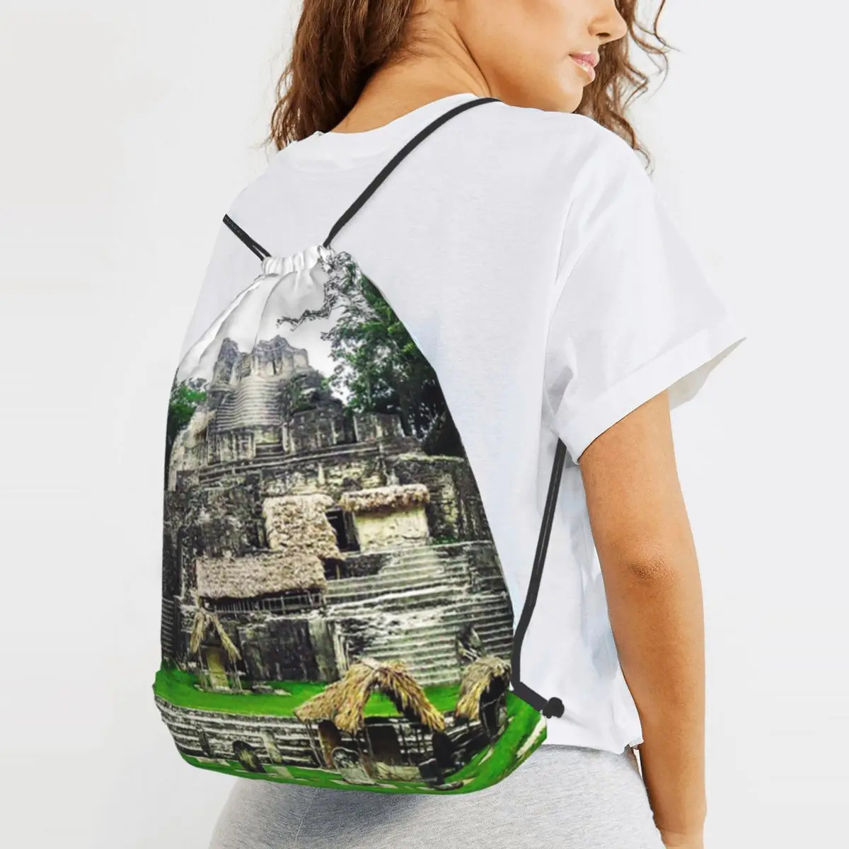 Mayan Village Ruins, Tikal, Guatemala Backpacks Fashion Drawstring Bags Shoes Bag Book Bags for Travel Students
Mayan Village Ruins, Tikal, Guatemala Backpacks Fashion Drawstring Bags Shoes Bag Book Bags for Travel Students