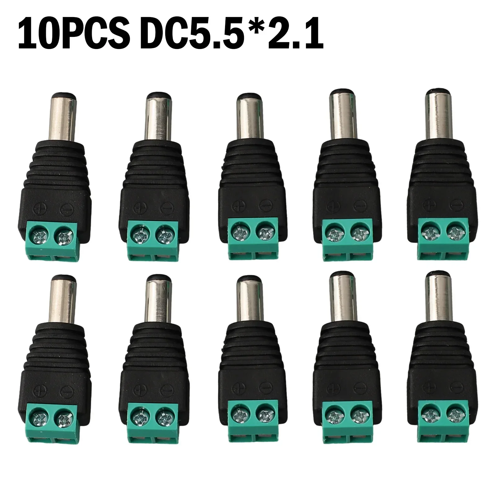 10PCS Male DC Power Plug 5A 5.5 X 2.1MM 12V 24V Adapter Connector Plug 60W For LED Power Supply Electrical Equipment Parts
10PCS Male DC Power Plug 5A 5.5 X 2.1MM 12V 24V Adapter Connector Plug 60W For LED Power Supply Electrical Equipment Parts
