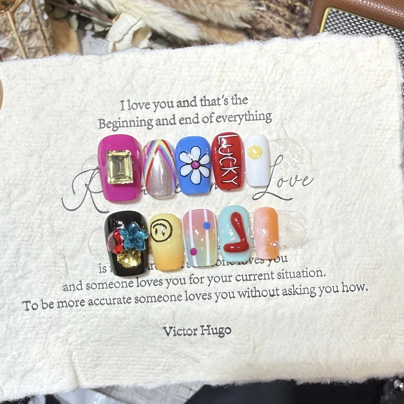 10pcs Handmade Dopamine INS Style Press On Nails Short Square Spring Summer Y2K Cute Fake Nails Full Set Lovely False Nail
10pcs Handmade Dopamine INS Style Press On Nails Short Square Spring Summer Y2K Cute Fake Nails Full Set Lovely False Nail