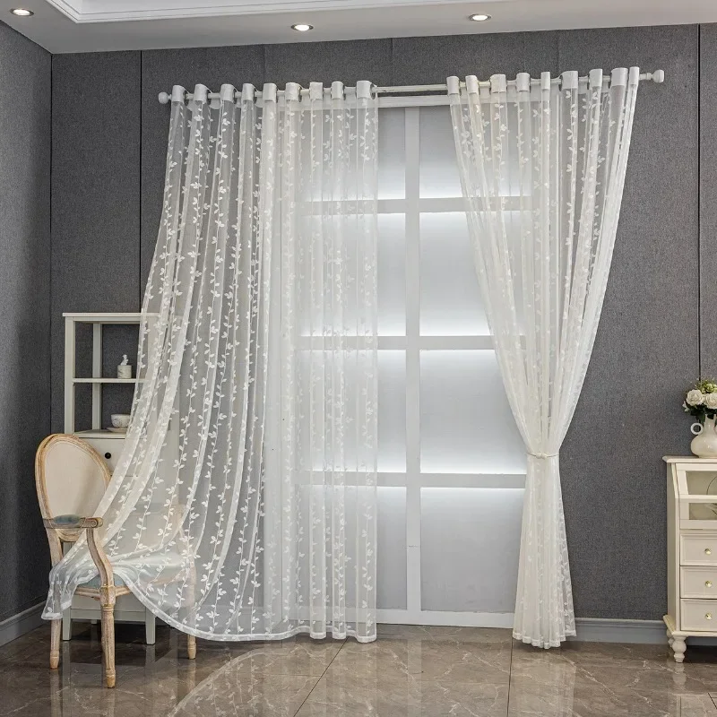 American Jacquard White Lace Willow Leaf Curtains for Living dining room bedroom Balcony Bedroom Finished White Curtains
American Jacquard White Lace Willow Leaf Curtains for Living dining room bedroom Balcony Bedroom Finished White Curtains