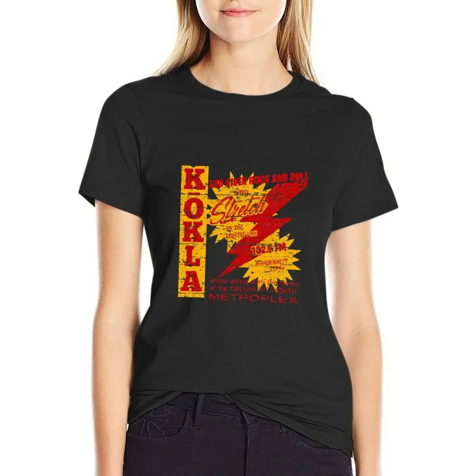 K-OKLA Red River Rock and Roll, weathered board distressed T-Shirt Female clothing funnys funny Womens clothing
K-OKLA Red River Rock and Roll, weathered board distressed T-Shirt Female clothing funnys funny Womens clothing