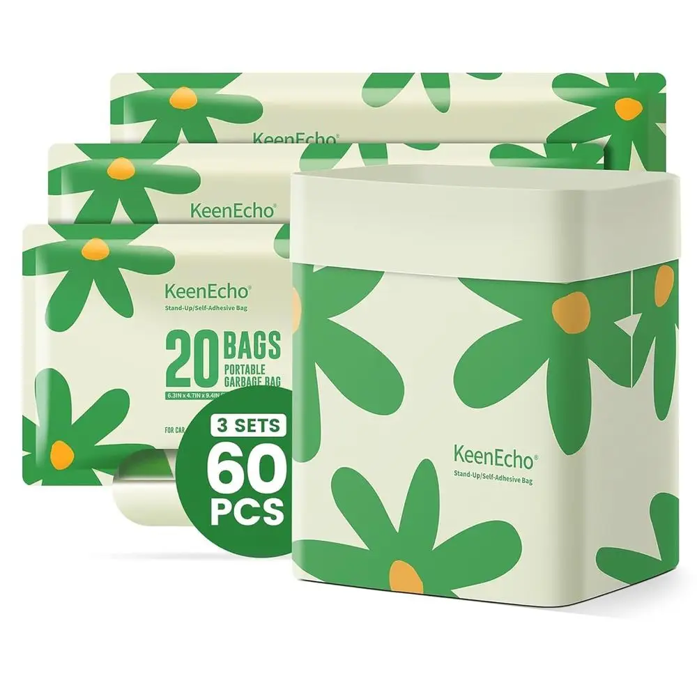 60 Pack Reusable HDPE Car Trash Bags with Leak-Proof Design and Easy Stick-On Feature
60 Pack Reusable HDPE Car Trash Bags with Leak-Proof Design and Easy Stick-On Feature