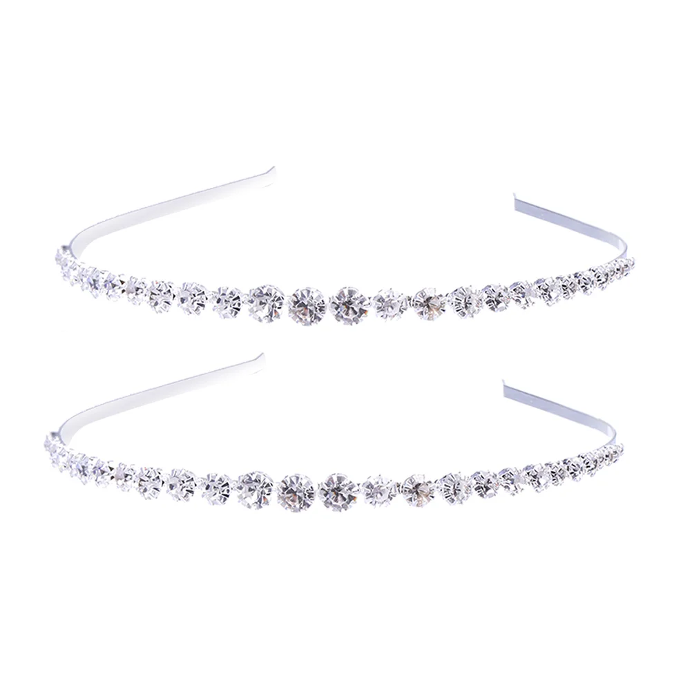 2 Pcs Headdress Hair Accessories Rhinestone Bands Party Supplies Hoops Decorating
2 Pcs Headdress Hair Accessories Rhinestone Bands Party Supplies Hoops Decorating