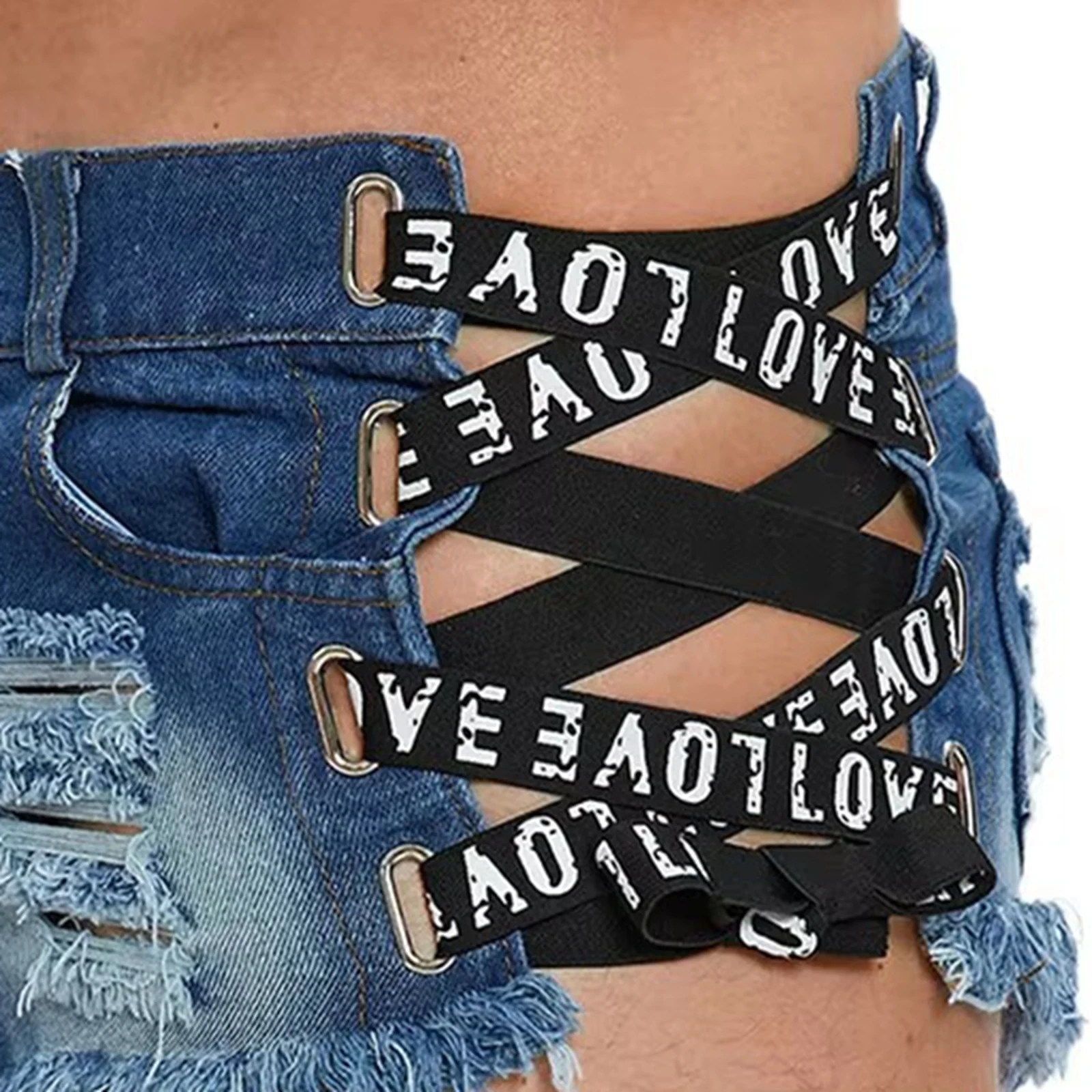 Mens Distressed Ripped Mini Denim Shorts Side Letters Ribbons Lace-up Hollow Out Jeans Hot Pants Low Rise Raw Hem Booty Shorts
Mens Distressed Ripped Mini Denim Shorts Side Letters Ribbons Lace-up Hollow Out Jeans Hot Pants Low Rise Raw Hem Booty Shorts