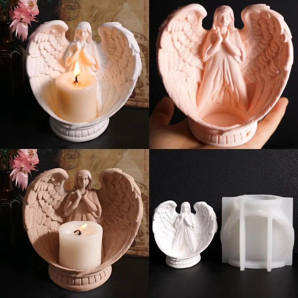 J78F Resin Epoxy Molds Angel Holder Molds Silicone Texture for Candle
J78F Resin Epoxy Molds Angel Holder Molds Silicone Texture for Candle