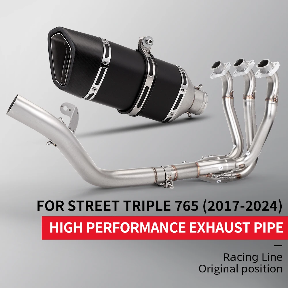 For Street Triple 765 765RS 765R 765R Motorcycle front tube Exhaust Pipe Connect 51MM muffler
For Street Triple 765 765RS 765R 765R Motorcycle front tube Exhaust Pipe Connect 51MM muffler