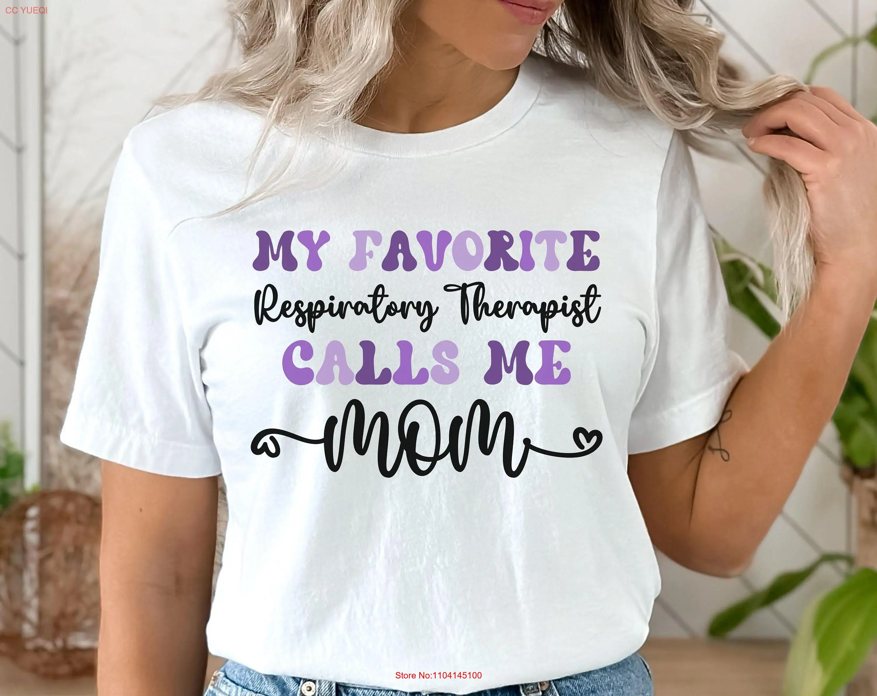 Respiratory Therapist Mom T Shirt My Favorite Calls Me Therapy long or short sleeves
Respiratory Therapist Mom T Shirt My Favorite Calls Me Therapy long or short sleeves