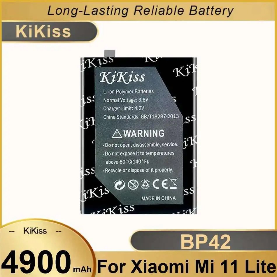 BP42 Mobile Phone Battery For Xiaomi MI 11 Lite Mi11 Lite 11Lite 4900mAh Environmentally Friendly
BP42 Mobile Phone Battery For Xiaomi MI 11 Lite Mi11 Lite 11Lite 4900mAh Environmentally Friendly