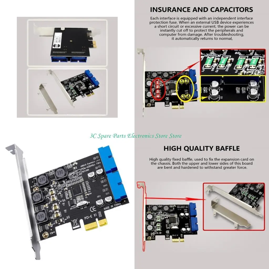 SZ 4 PORT PCIE TO USB ИНТЕРФЕССКАЯ КАРТА USB 4 PORT PCIE CARD Desktop USB Адаптер контроллера концентратора.
SZ 4 PORT PCIE TO USB ИНТЕРФЕССКАЯ КАРТА USB 4 PORT PCIE CARD Desktop USB Адаптер контроллера концентратора.