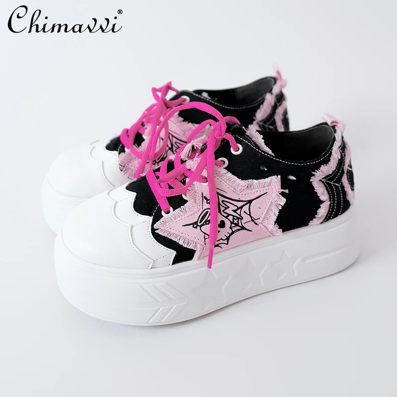 Original Japanese Subculture Canvas Women's Shoes Spring and Autumn New Sweet Cool Student Versatile Thick-soled Big Head Shoes
Original Japanese Subculture Canvas Women's Shoes Spring and Autumn New Sweet Cool Student Versatile Thick-soled Big Head Shoes