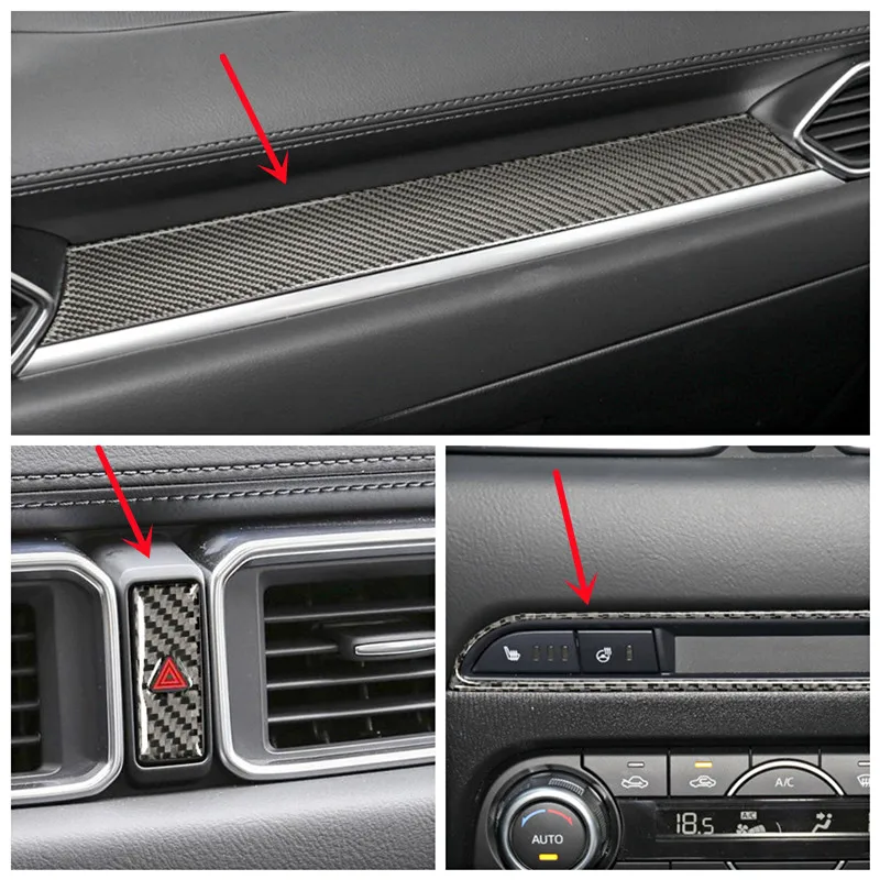 Car Dashboard Center Console Panel Decorative Cover Trim Strips Carbon Fiber Stickers For Mazda CX-5 17 Car Interior Accessories
Car Dashboard Center Console Panel Decorative Cover Trim Strips Carbon Fiber Stickers For Mazda CX-5 17 Car Interior Accessories