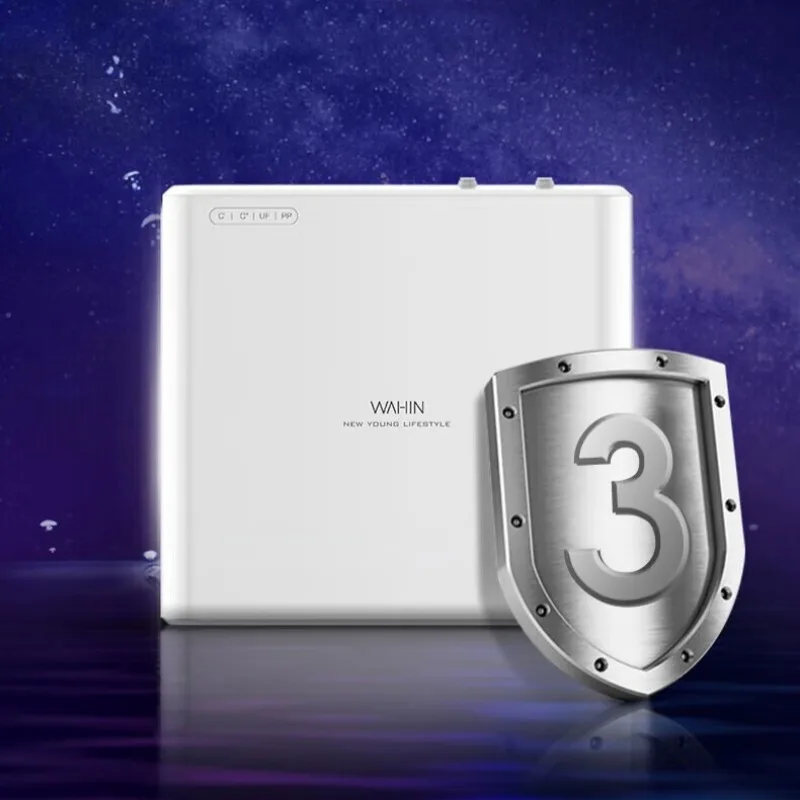 Household kitchen under-floor direct-filter water purifier with pre-filter and ultrafiltration function for tap water.
Household kitchen under-floor direct-filter water purifier with pre-filter and ultrafiltration function for tap water.