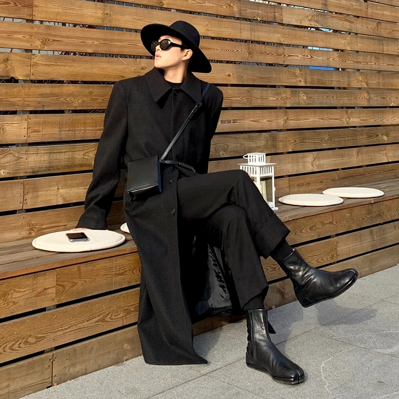 MRCYC Men's Double-Sided Woolen Coat Winter Thiened Medium-Length Faionable Korean Sle Outerwear Bla Tweed Jaet
MRCYC Men's Double-Sided Woolen Coat Winter Thiened Medium-Length Faionable Korean Sle Outerwear Bla Tweed Jaet