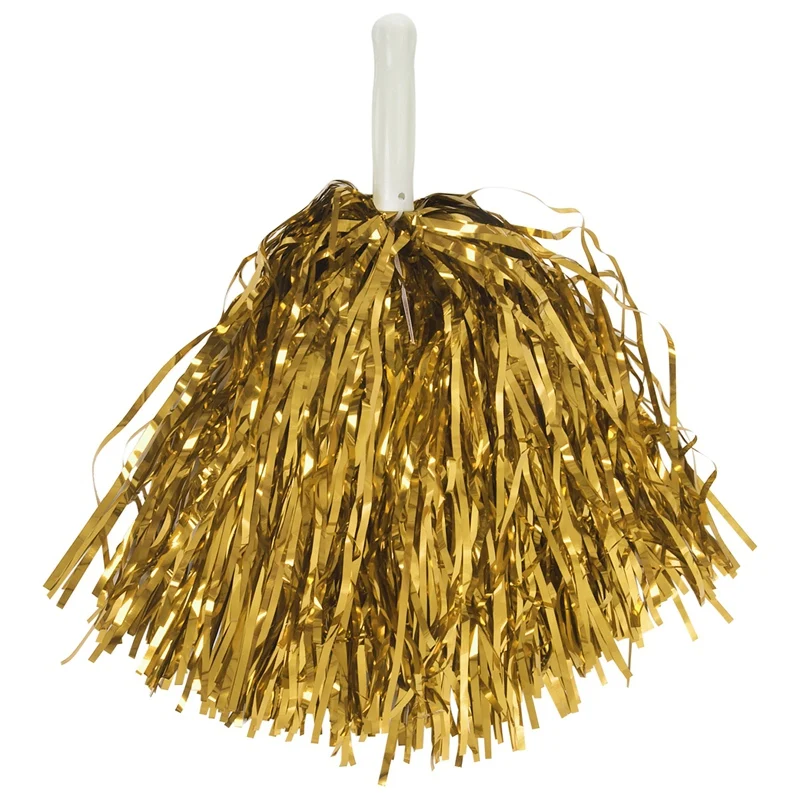 24Pcs Cheerleading Pom Poms Metallic Foil Cheer Pom Poms With Plastic Handle For Adults Kids Cheerleaders Party
24Pcs Cheerleading Pom Poms Metallic Foil Cheer Pom Poms With Plastic Handle For Adults Kids Cheerleaders Party