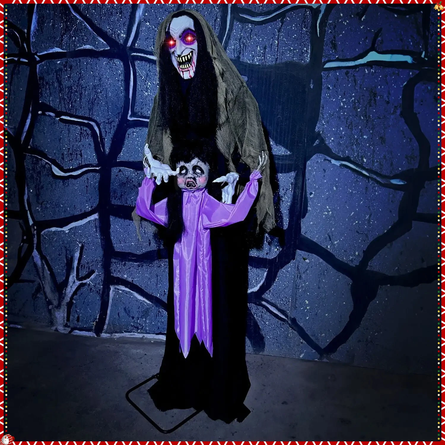 5,25-футовый аниматронный вампир для леди и ребенка — декор для Хэллоуина в натуральную величину с подсветкой и звуком
5,25-футовый аниматронный вампир для леди и ребенка — декор для Хэллоуина в натуральную величину с подсветкой и звуком