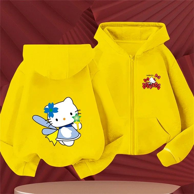 Толстовка на молнии с капюшоном для детей и подростков (мальчиков и девочек) от компании Sanrio, с принтом Hello Kitty, 2-14 лет, хлопок, мультяшный принт, осень-зима.
Толстовка на молнии с капюшоном для детей и подростков (мальчиков и девочек) от компании Sanrio, с принтом Hello Kitty, 2-14 лет, хлопок, мультяшный принт, осень-зима.