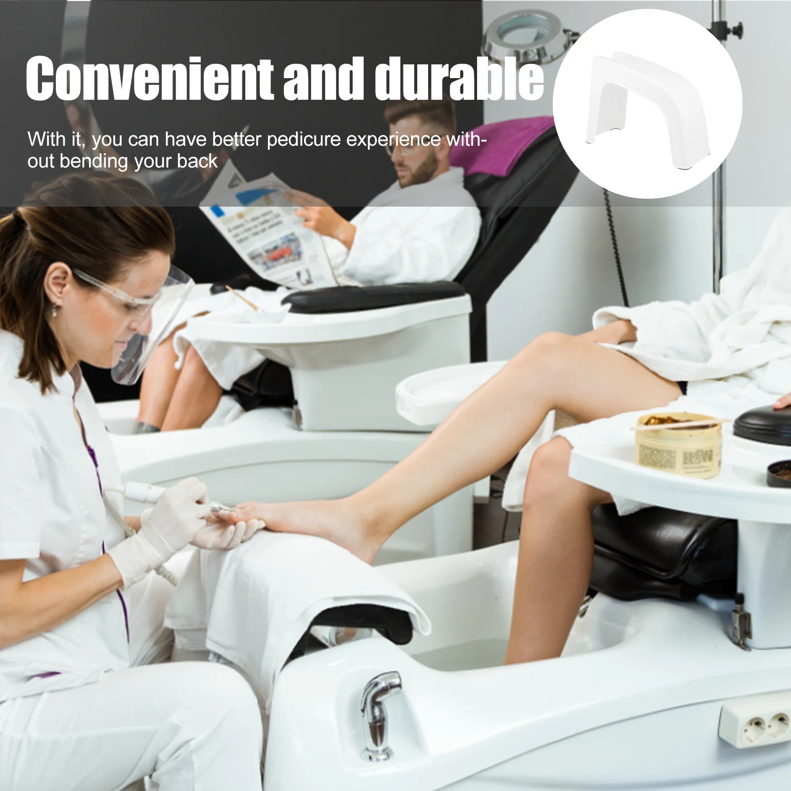 Pedicure Stool Non-Skid Shower Foot Rest For Home Salon Manicures Pedicure Foot Pedal Shower Stool Shaving Legs
Pedicure Stool Non-Skid Shower Foot Rest For Home Salon Manicures Pedicure Foot Pedal Shower Stool Shaving Legs