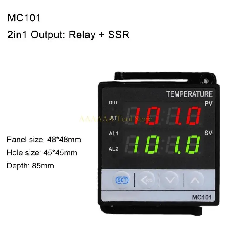 A2BE LCD Temperature Controller Set Digital PID Temperature Controller ℃/℉ PID Thermostat ℃/℉ 85~265VAC for Universal Inout
A2BE LCD Temperature Controller Set Digital PID Temperature Controller ℃/℉ PID Thermostat ℃/℉ 85~265VAC for Universal Inout