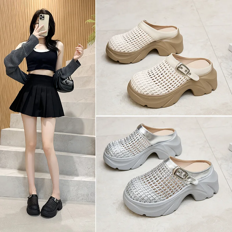2026 7.5cm Microfiber Leather Platform Wedge High Brand Breathable Women Sandals Flats Round Toe Slipper Hollow Slip on Shoes
2026 7.5cm Microfiber Leather Platform Wedge High Brand Breathable Women Sandals Flats Round Toe Slipper Hollow Slip on Shoes