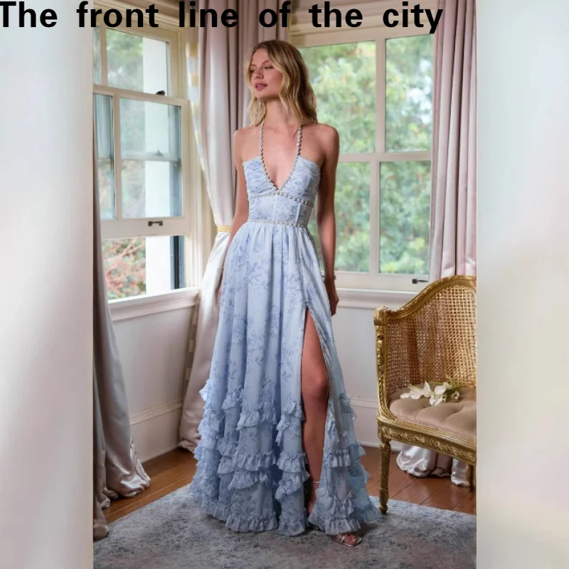 Sexy Lace Slim Fit Hip Hing Dr Spring Summer Ele Print mid Waist Svel Polyester Fabric V-Ne Gown for Women
Sexy Lace Slim Fit Hip Hing Dr Spring Summer Ele Print mid Waist Svel Polyester Fabric V-Ne Gown for Women