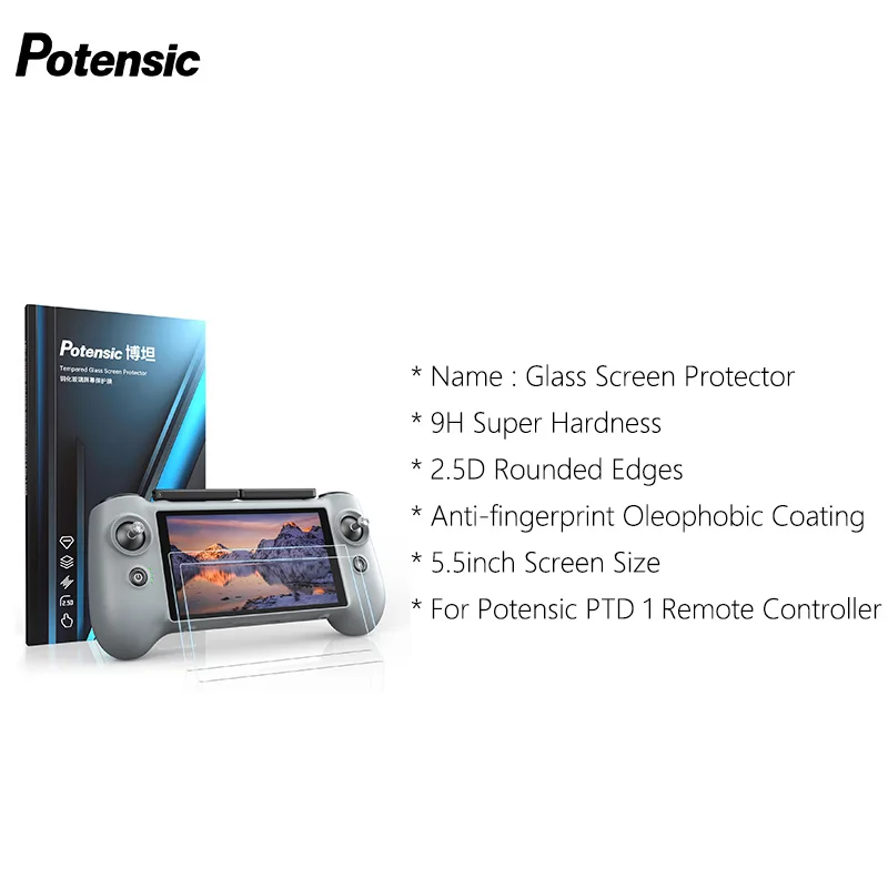 Potensic 2PCS Tempered Glass Screen Protector for Atom 2 PTD 1 Remote Control, 9H Hardness Scratch Resistant Smooth Touch
Potensic 2PCS Tempered Glass Screen Protector for Atom 2 PTD 1 Remote Control, 9H Hardness Scratch Resistant Smooth Touch