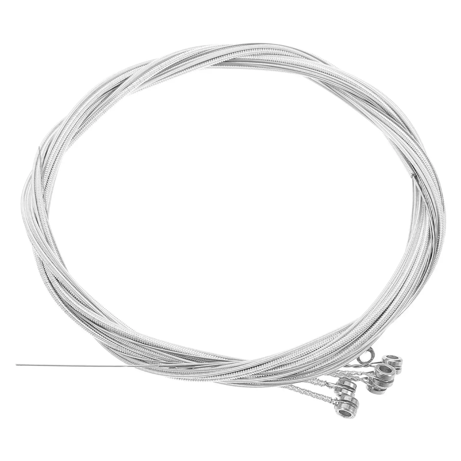 6 Pcs Silver Plated Guitar Strings Acoustic Parts Electric Accessories Classical Bass Longlasting Vibrant Sound Easy Replacement
6 Pcs Silver Plated Guitar Strings Acoustic Parts Electric Accessories Classical Bass Longlasting Vibrant Sound Easy Replacement