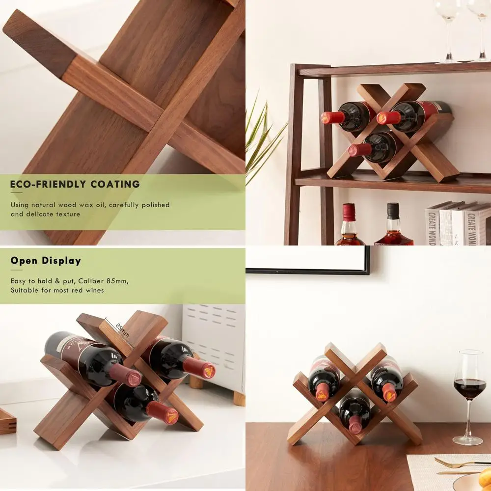 Отдельно стоящая винная полка из дуба в деревенском стиле для стола, ящика и витрины — орех, сборка не требуется
Отдельно стоящая винная полка из дуба в деревенском стиле для стола, ящика и витрины — орех, сборка не требуется