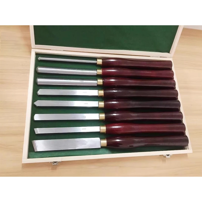 8PCS HSS Lathe Chisel Set Red Handle Woodworking Turning Knife Set, Turning Knife, Woodworking Carving for Wood
8PCS HSS Lathe Chisel Set Red Handle Woodworking Turning Knife Set, Turning Knife, Woodworking Carving for Wood