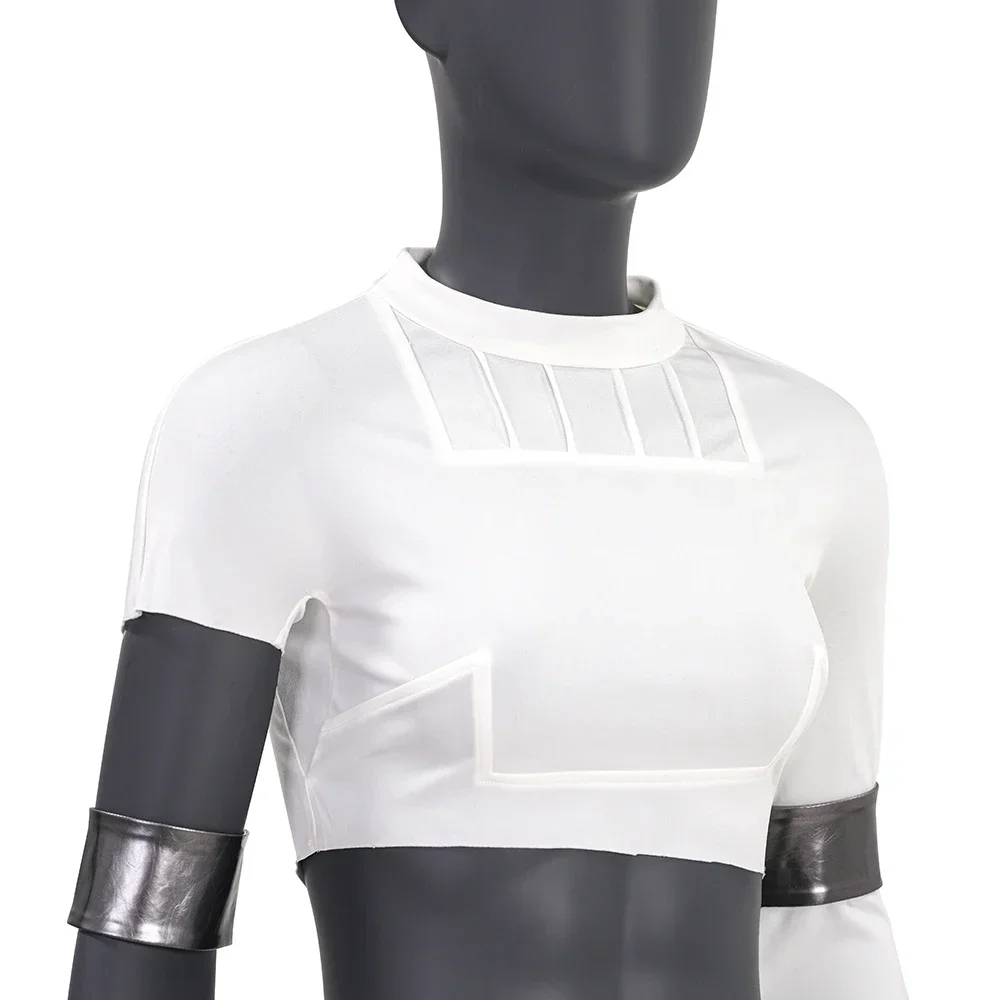 Disguise Padme Cosplay Costume White Amidala Top Pants Belt Full Set Halloween Carnival Party Battle Suit Outfit Custom Made
Disguise Padme Cosplay Costume White Amidala Top Pants Belt Full Set Halloween Carnival Party Battle Suit Outfit Custom Made