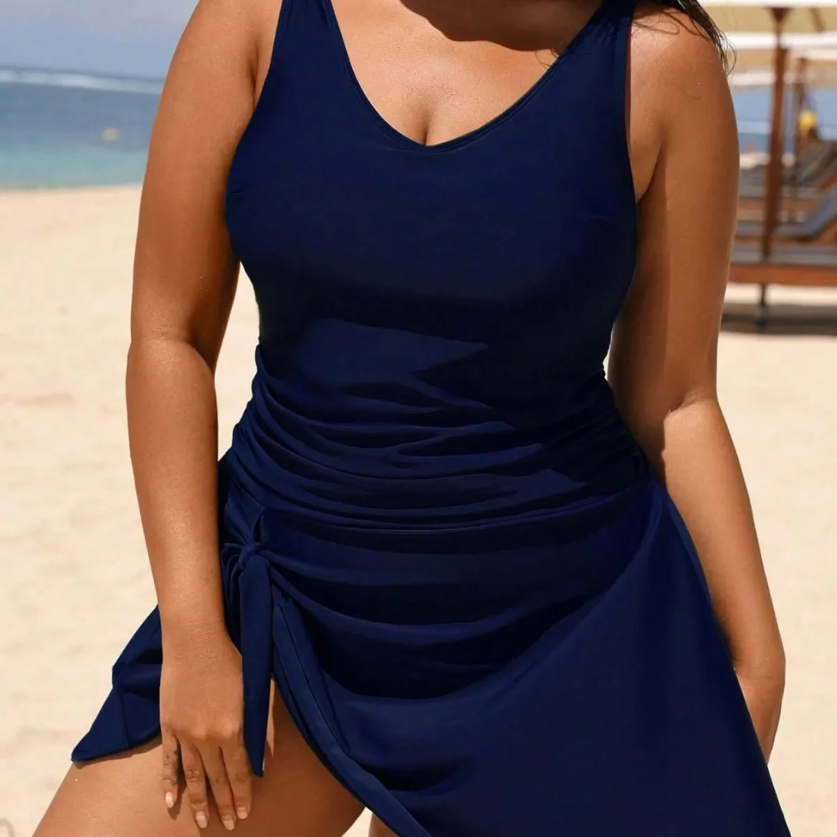 Xingyatu Fashion Butterfly Knot Rope Pure Color Sexy Large Size One Piece Swimsuit Women's Integrated Design Sportswear
Xingyatu Fashion Butterfly Knot Rope Pure Color Sexy Large Size One Piece Swimsuit Women's Integrated Design Sportswear