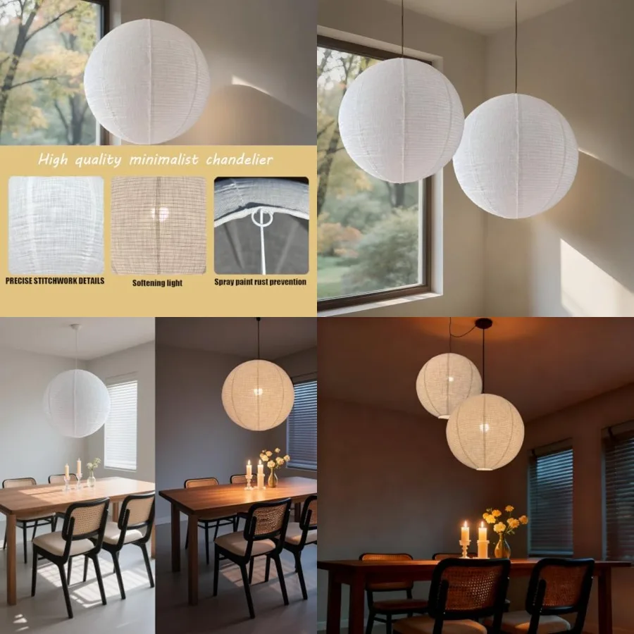 Large Hanging Lampshade 20INCH Can Replace White Paper Lanterns 2Pack Handmade Round Linen Pendant Lampshade Hanging Lantern De
Large Hanging Lampshade 20INCH Can Replace White Paper Lanterns 2Pack Handmade Round Linen Pendant Lampshade Hanging Lantern De