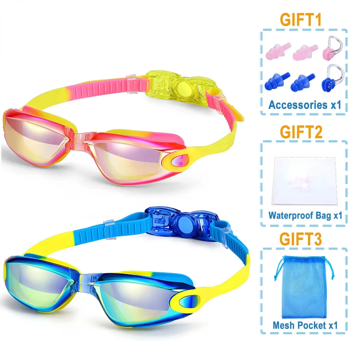 Professional Colorful Children Silicone Swimming Goggles Anti Fog UV Swimming Glasses Waterproof Silicone Swim Eyewear Kids
Professional Colorful Children Silicone Swimming Goggles Anti Fog UV Swimming Glasses Waterproof Silicone Swim Eyewear Kids