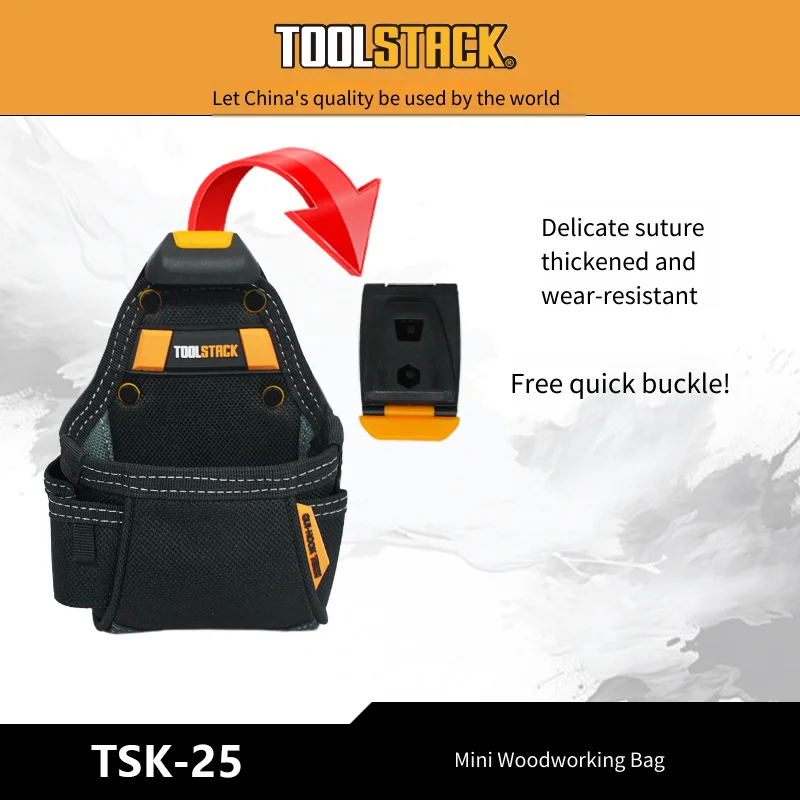 TOOLSTACK Mini Utility Toolkit Hammer & Screwdriver Waist Pouch Quick-Hook Service Kit Quality Hardwear Carpenter Work Tools Bag
TOOLSTACK Mini Utility Toolkit Hammer & Screwdriver Waist Pouch Quick-Hook Service Kit Quality Hardwear Carpenter Work Tools Bag