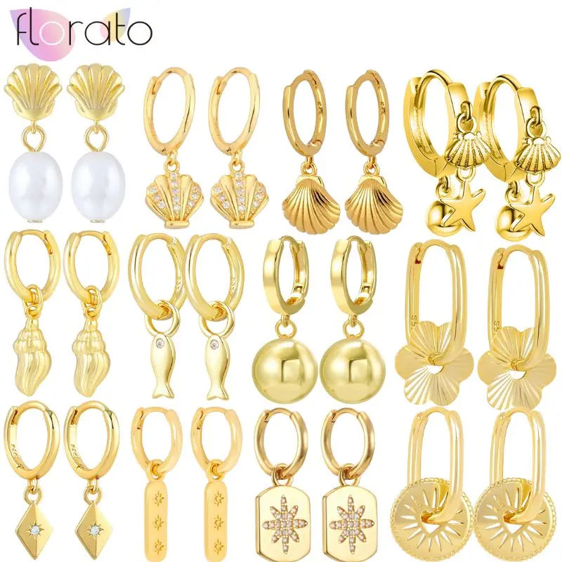 925 Sterling Silver Needle Vintage Geometric Square Pendant Earrings for Women Metal Shell/Conch Gold Earrings Fashion Jewelry
925 Sterling Silver Needle Vintage Geometric Square Pendant Earrings for Women Metal Shell/Conch Gold Earrings Fashion Jewelry