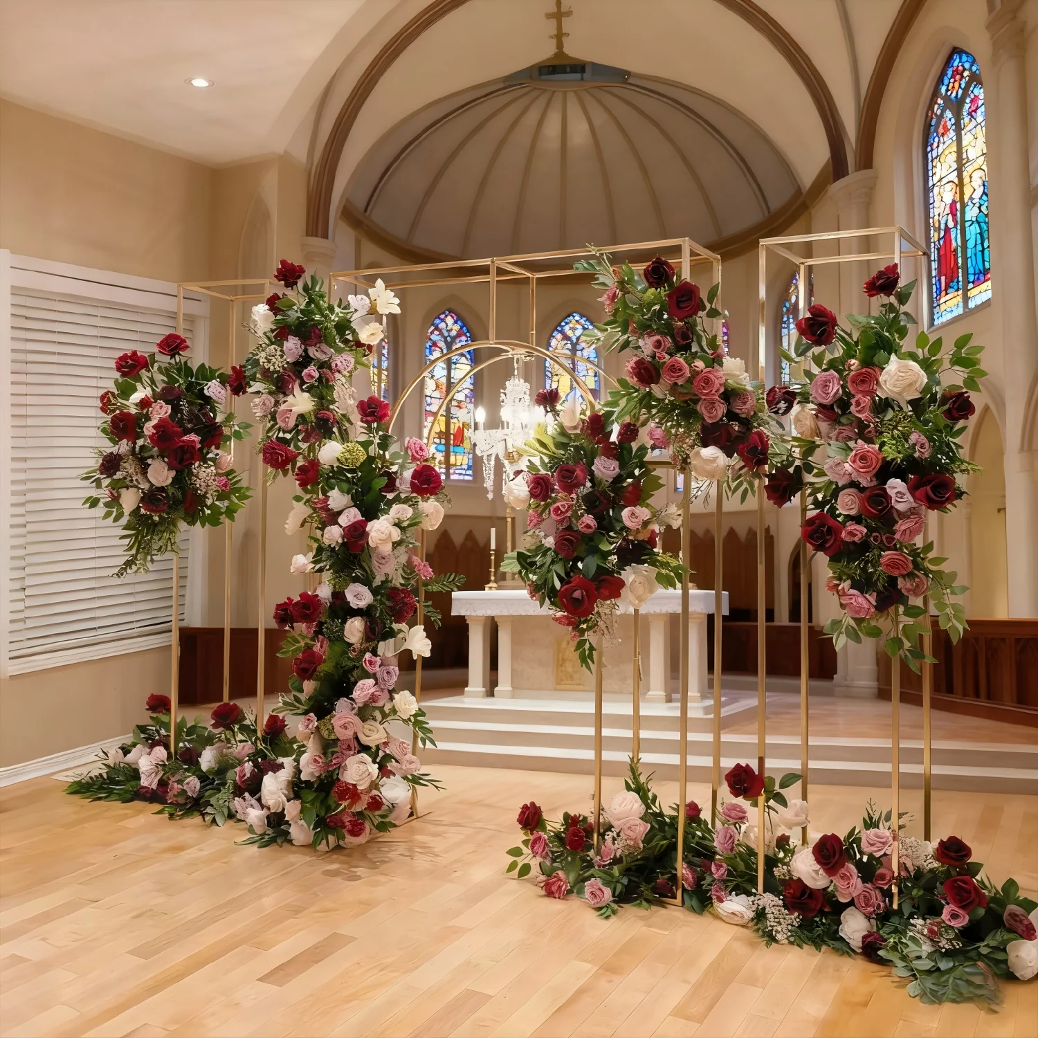 Позолоченная железная арка для свадьбы на открытом воздухе - полка для цветов для украшения сцены, подставка для вечеринки, реквизит для декора мероприятия
Позолоченная железная арка для свадьбы на открытом воздухе - полка для цветов для украшения сцены, подставка для вечеринки, реквизит для декора мероприятия