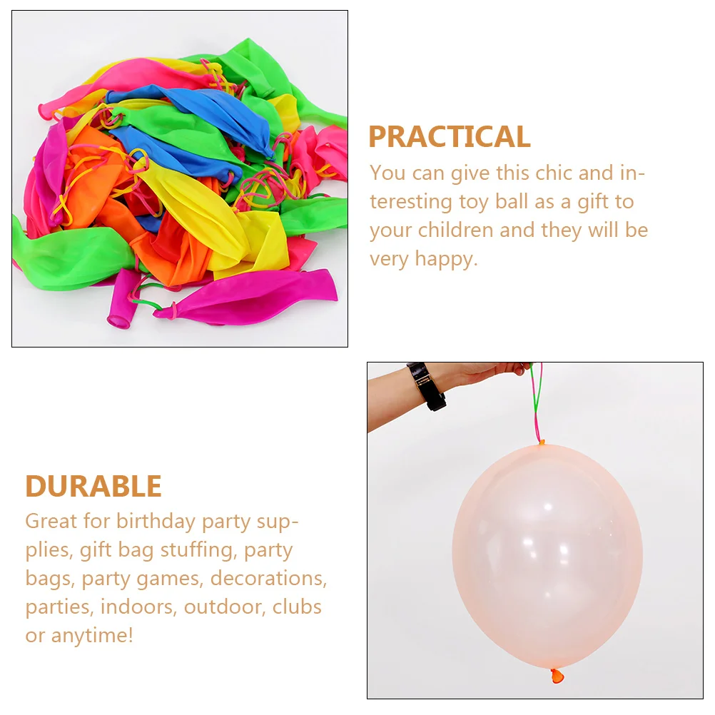 50 Pcs Punch Balloons Elastic Slap Supply Latex Kids Round Punching Plaything Children Hand Pat 
50 Pcs Punch Balloons Elastic Slap Supply Latex Kids Round Punching Plaything Children Hand Pat