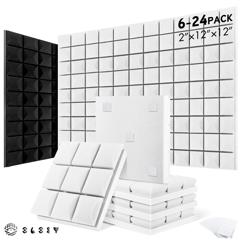 Acoustic Foam Soundproof 6/12/24 Pcs, Studio Acoustic Panels Bedroom Sound Insulator, Self-Adhesive Mushroom Soundproof Foam
Acoustic Foam Soundproof 6/12/24 Pcs, Studio Acoustic Panels Bedroom Sound Insulator, Self-Adhesive Mushroom Soundproof Foam