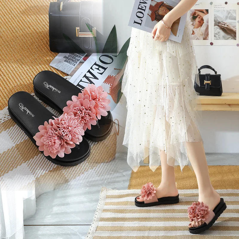 Женские шлепанцы на танкетке с цветочным декором, летние сандалии на массивной платформе 2025 года, женские пляжные шлепанцы больших размеров 43, нескользящие, на толстой подошве
Женские шлепанцы на танкетке с цветочным декором, летние сандалии на массивной платформе 2025 года, женские пляжные шлепанцы больших размеров 43, нескользящие, на толстой подошве